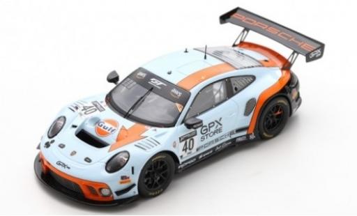 Modelauto Porsche 911 GT3 R (991.2) No.40 GPX Racing Gulf 2019 The Club 1/43 Spark
