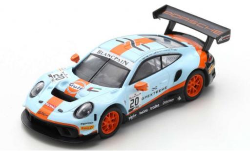 Modelauto Porsche 911 GT3 R No.20 GPX Racing Gulf 24h Spa 2019 .Lietz/M.Christensen/K.Estre 1/43 Spark