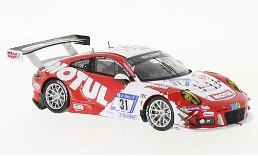 Modelauto Porsche 911 GT3 R No.31 Frikadelli Racing Team 24h N&Atilde;&frac14;rburgring 2017 M.Christensen/K.Bachler/N.Siedler/L.Luhr 1/18 Spark