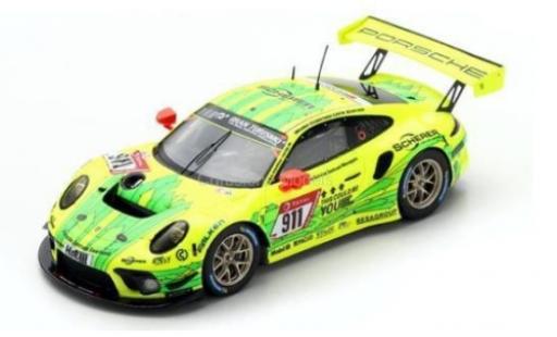 Modelauto Porsche 911 GT3 R No.911 Manthey-Racing 24h N&Atilde;&frac14;rburgring 2019 E.Bamber/M.Christensen/K.Estre/L.Vanthoor 1/43 Spark