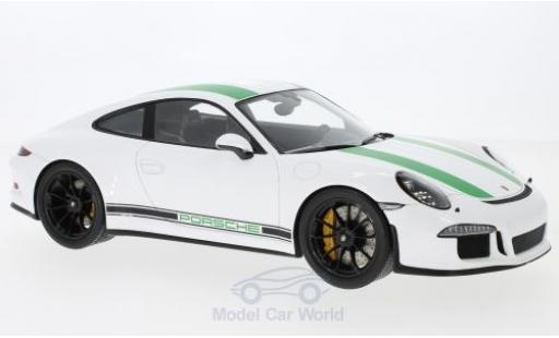 Modelauto Porsche 911 R wit 2017 1/18 Spark