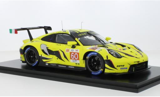 Modelauto Porsche 911 RSR -19 No.60 Iron Lynx 24h Le Mans 2023 1/18 Spark
