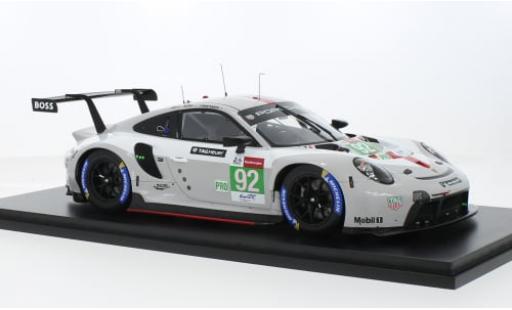 Modelauto Porsche 911 RSR -19 No.92 GT Team 24h Le Mans 2021 1/18 Spark