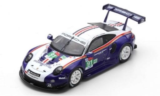 Modelauto Porsche 911 RSR No.91 GT Team 24h Le Mans 2018 R.Lietz/G.Bruni/F.Makowiecki 1/43 Spark