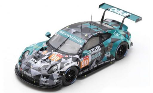 Modelauto Porsche 911 RSR No.99 Dempsey-Proton Racing / AAS Motorsport Orllati 24h Le Mans 2020 J.Andlauer/V.Inthraphuvasak/L.Legeret 1/43 Spark