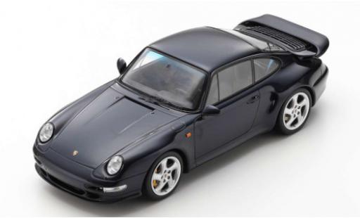 Modelauto Porsche 911 Turbo S zwart 1997 1/18 Spark