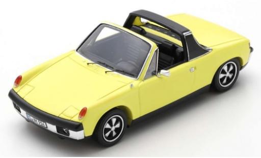 Modelauto Porsche 914/6 Base /6 geel 1973 1/43 Spark