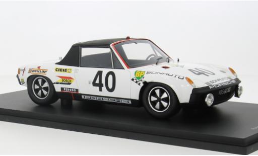 Modelauto Porsche 914/6 Base /6 No.40 24h Le Mans 1969 1/18 Spark