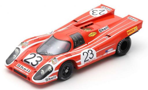 Modelauto Porsche 917 1970 K No.23 24h Le Mans R.Attwood/H.Hermann 1/18 Spark