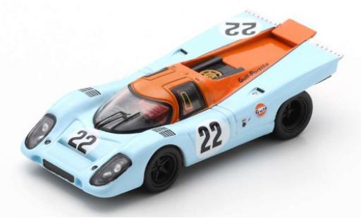 Modelauto Porsche 917 1970 K No.22 Gulf Gulf 24h Le Mans M.Hailwood/D.Hobbs 1/64 Spark