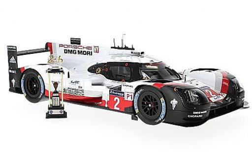 Modelauto Porsche 919 2017 Hybrid No.2 LMP Team 24h Le Mans T.Bernhard/E.Bamber/B.Hartley 1/43 Spark
