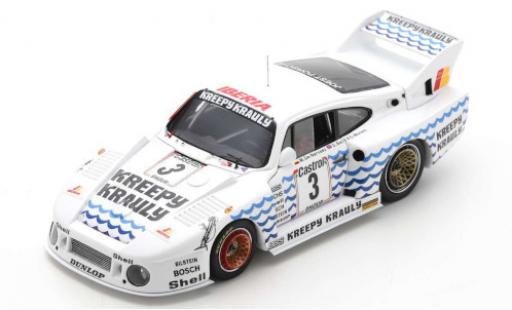 Modelauto Porsche 935 1981 J No.3 Kreepy Krauly 9h Kyalami G.Moretti/D.Bell/M.de Narvaez 1/43 Spark