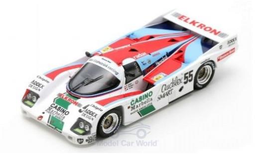 Modelauto Porsche 956 1986 /62 C RHD No.55 24h Le Mans F.Alliot/P.Romero/M.Trolle 1/43 Spark