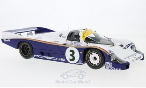 Modelauto Porsche 956 1983 No.3 Rothmans 24h Le Mans met Decals A.Holbert/H.Haywood/V.Schuppan 1/18 Spark