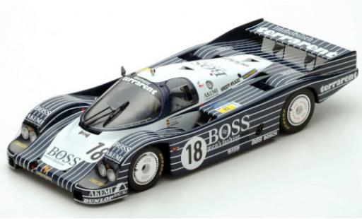 Modelauto Porsche 956 1983 RHD No.18 Obermaier Racing Boss 24h Le Mans J.L&Atilde;&curren;ssig/A.Plankenhorn/D.Wilson 1/64 Spark
