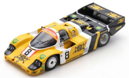 Modelauto Porsche 956 1984 RHD No.8 Joest Racing New Man 24h Le Mans J-L.Schlesser/M.de Narvaez/S.Johansson 1/43 Spark