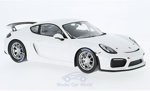 Modelauto Porsche 718 GT4 Clubsport wit 2017 1/18 Spark