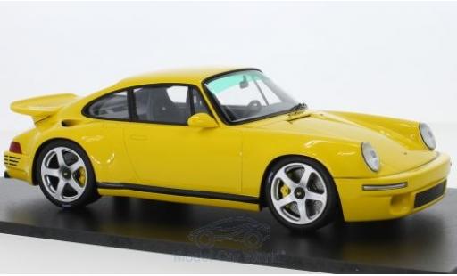 Modelauto Porsche Ruf CTR Porsche RUF geel 2017 1/18 Spark