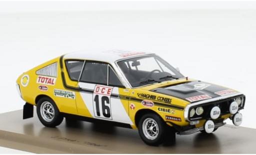 Modelauto Renault 17 Base No.16 Rally WM Rally Marokko 1976 1/43 Spark
