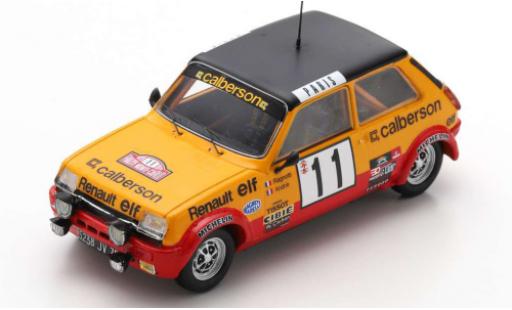 Modelauto Renault 5 Alpine No.11 Calberson Rally Monte Carlo 1979 J.Ragnotti/J-M.Andrie 1/43 Spark