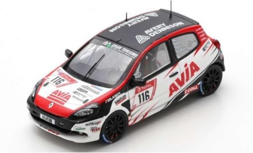 Modelauto Renault Clio Base No.116 Avia 24h N&Atilde;&frac14;rburgring 2019 S.Epp/G.Holthaus/M.Bohrer/C.Bruchmann 1/43 Spark