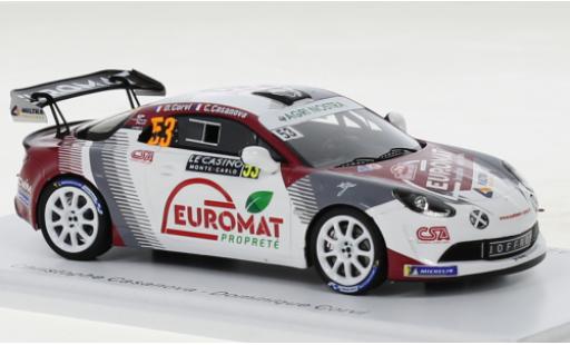 Modelauto Alpine A110 rgt Rally No.53 Rally WM Rally Monte Carlo 2022 1/43 Spark