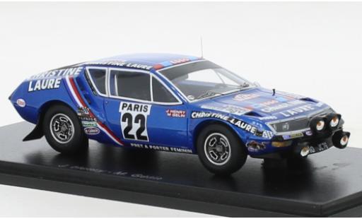 Modelauto Alpine A310 rallye Renault No.22 Christine Laure Rally WM Rally Monte Carlo 1976 1/43 Spark
