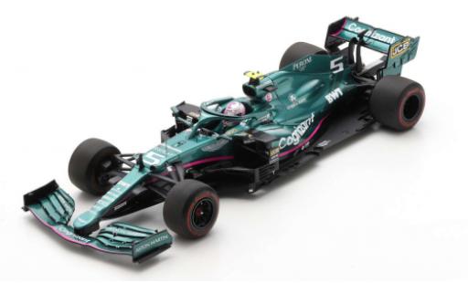 Modelauto Aston Martin AMR21 f1 1 No.5 Cognizant Team Cognizant formule 1 GP Azerbaijan 2021 1/18 Spark