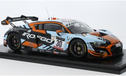 Modelauto Audi R8 lms GT3 No.30 Team WRT 24h Spa 2022 1/18 Spark