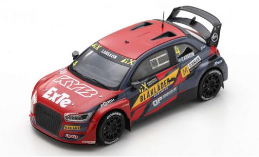 Modelauto Audi S1 rallycross WRX No.4 KYB Team JC Rally-Cross WM Lettland 2020 1/43 Spark