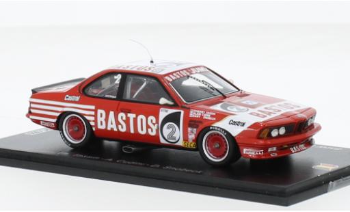 Modelauto Bmw 635 CSi No.2 Juma Bastos Racing Team Bastos 24h Spa 1984 1/43 Spark