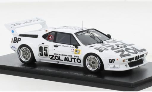 Modelauto Bmw M1 1980 No.95 24h Le Mans 1/43 Spark