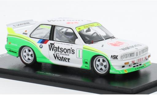 Modelauto Bmw M3 course (E30) No.1 Watsons Macau Guia Race 1990 1/43 Spark