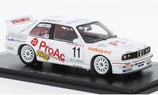 Modelauto Bmw M3 course (E30) No.11 ProAc Macau Guia Race 1993 1/43 Spark