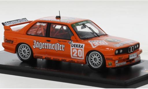 Modelauto Bmw M3 dtm (E30) No.20 Team Linder J&Atilde;&curren;germeister 1992 1/43 Spark