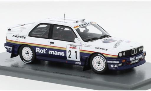 Modelauto Bmw M3 rallye (E30) No.21 Rothmans Rally WM Tour de Corse 1989 1/43 Spark