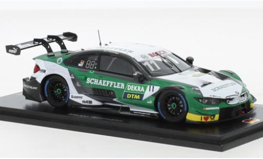 Modelauto Bmw M4 dtm No.11 Team RMG Schaeffler Hockenheim 2019 1/43 Spark
