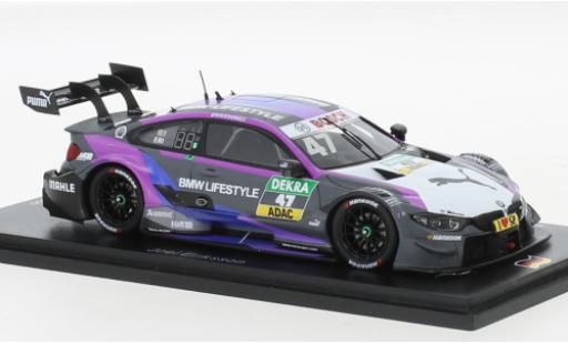 Modelauto Bmw M4 dtm No.47 Team RBM Lifestyle Hockenheim 2018 1/43 Spark