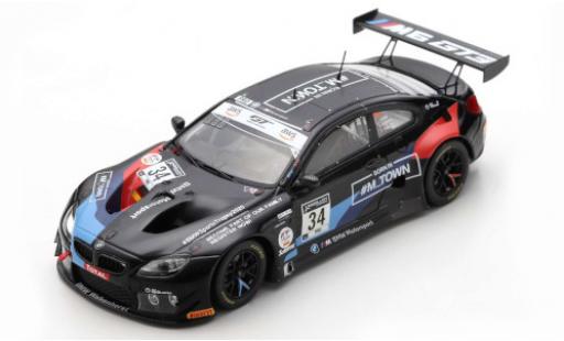 Modelauto Bmw M6 GT3 No.34 Walkenhorst Motorsport 24h Spa 2020 1/18 Spark