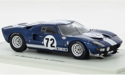 Modelauto Ford GT40 Mk I No.72 2000km Daytona 1965 1/43 Spark