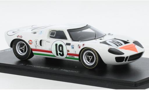 Modelauto Ford GT40 Mk I RHD No.19 12h Sebring 1967 1/43 Spark
