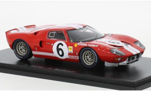 Modelauto Ford GT40 Mk I RHD No.6 Scuderia Filipinetti 24h Le Mans 1965 1/43 Spark