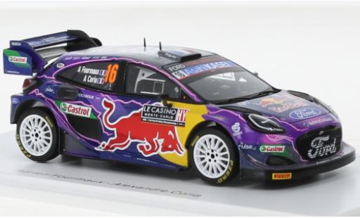 Modelauto Ford Puma Rally1 Rally 1 No.16 M-Sport World Rally Team Red Bull Rally WM Rally Monte Carlo 2022 1/43 Spark