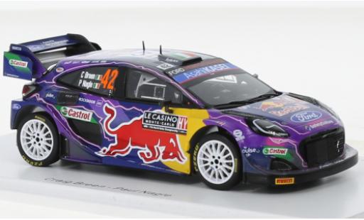 Modelauto Ford Puma Rally1 Rally 1 No.42 M-Sport World Rally Team Red Bull Rally WM Rally Monte Carlo 2022 1/43 Spark