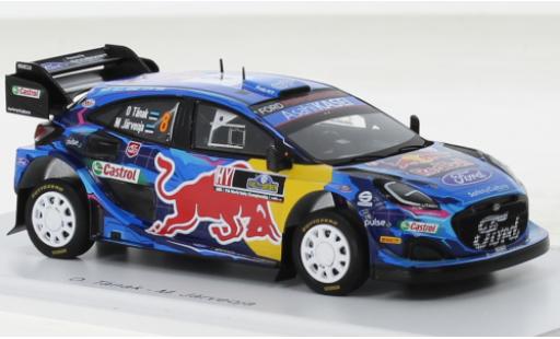 Modelauto Ford Puma Rally1 Rally 1 No.8 M-Sport World Rally Team Rally WM Rally Su&Atilde;&uml;de 2023 1/43 Spark