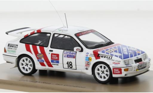 Modelauto Ford Sierra Cosworth RS No.18 Rally WM RAC Rally 1987 1/43 Spark