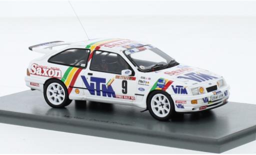 Modelauto Ford Sierra Cosworth RS RHD No.9 Rally Ypres 1990 1/43 Spark
