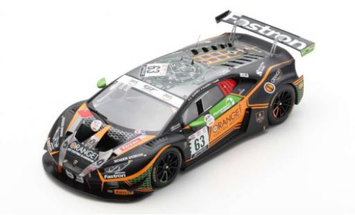 Modelauto Lamborghini Huracan GT3 Evo No.63 Oranje 1 FFF Racing Team 24h Spa 2020 1/18 Spark