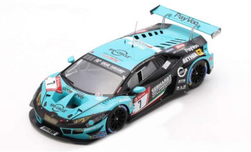 Modelauto Lamborghini Huracan GT3 Evo No.7 Konrad Motorsport 24h N&Atilde;&frac14;rburgring 2019 1/18 Spark
