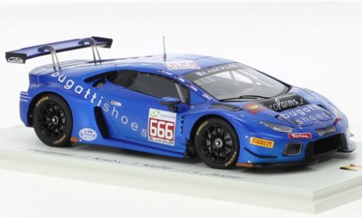 Modelauto Lamborghini Huracan GT3 No.666 Attempto Racing 24h Spa 2018 1/43 Spark